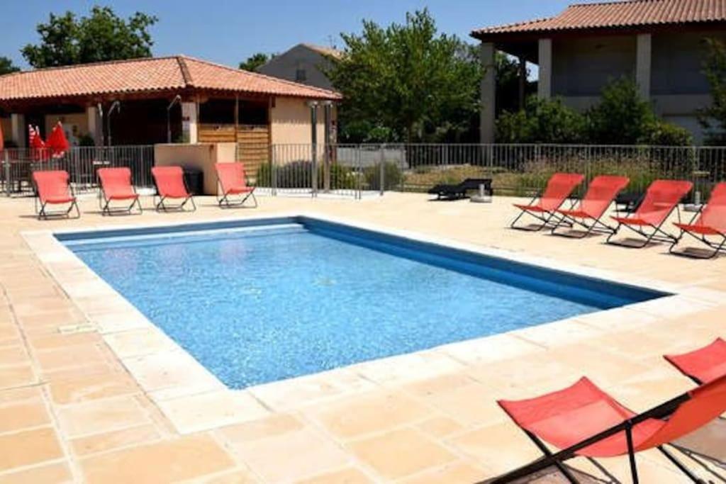 Olonzac Le Soleil D Eugenie Appartement Dans Residence Avec Piscine Commune Pres De Carcassonne מראה חיצוני תמונה